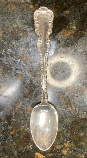 Beautiful Antique Whiting Man Co Louis XV Sterling Silver 6 3/4 Oval Spoon - 925