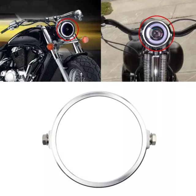 Motorrad LED Scheinwerfer Scheinwerfer Adapter Zierring für Honda 5 75 Zoll SR