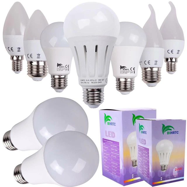 E14 E27 3W-25W LED Kerzenlicht Birne Kronleuchter Bulb Glühbirne Licht Lampe