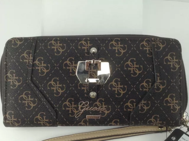 Women's GUESS Brand XL Brown CONFIDENTIAL Wallet - $50 MSRP