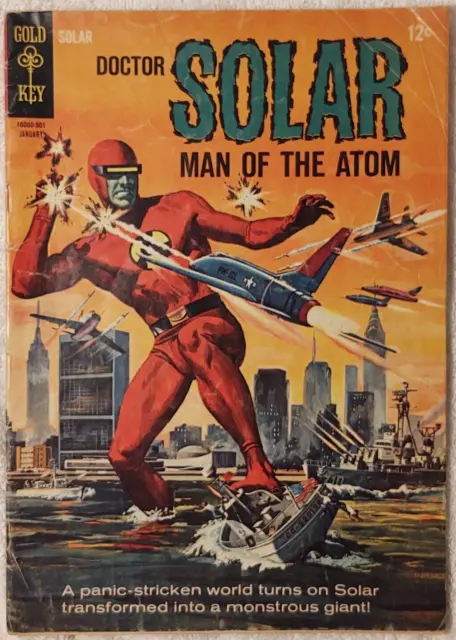 Solar Man Of The Atom #10 Gold Key Jan. 1965 Comic Book Vintage! Doctor Solar!