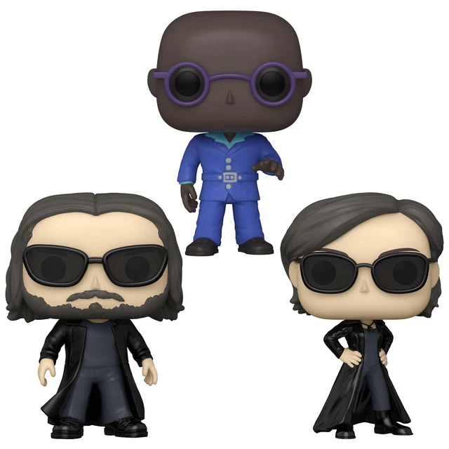 Funko Pop Lotto Pacchetto Di 3 Matrix Resurrections - Morpheus, Neo, Trinità