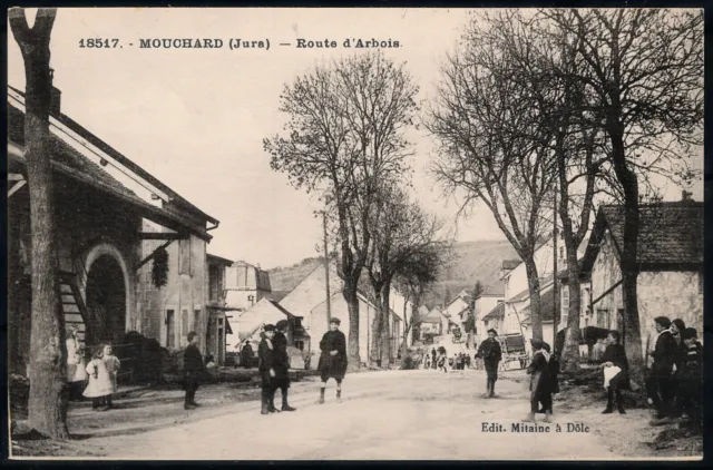 [CPA713] France, Mouchard (Jura) - Route d'Arbois - very fine old postcard