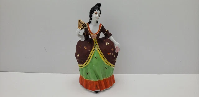 Hotta Yu Shoten Co Lady Figurine Era 1920-30's Planter Wall Plaque  - Marked