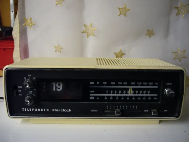 Telefunken Star Clock U110 Klappzahlen Radio Wecker