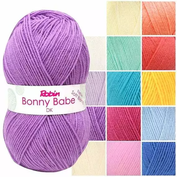 Robin Bonny Babe DK 100g -Quality Branded Baby Knitting Yarn w/ Tracked Delivery