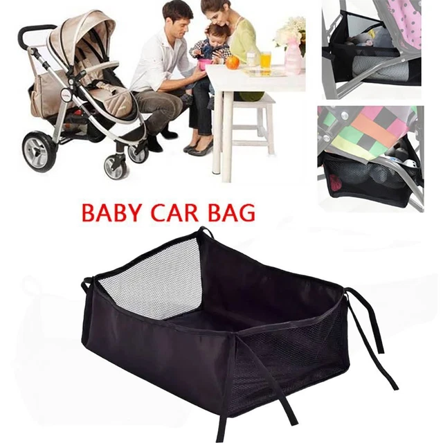 Universal Baby Stroller Pushchair Pram Buggy Underseat Tray Basket Storage Bags