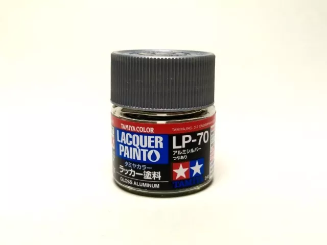 Tamiya Model Color Lacquer Paint LP-70 Gloss Aluminum 10ml 82170