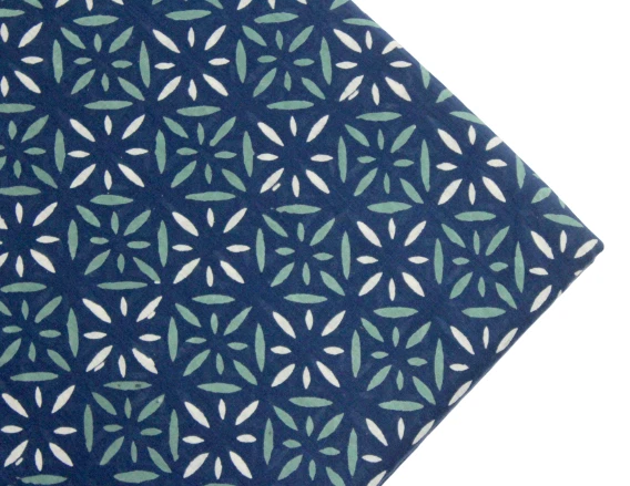 Indien 100Cotton Tissu Main Bloc Imprimé Loisirs Créatifs Couture par le Mètre