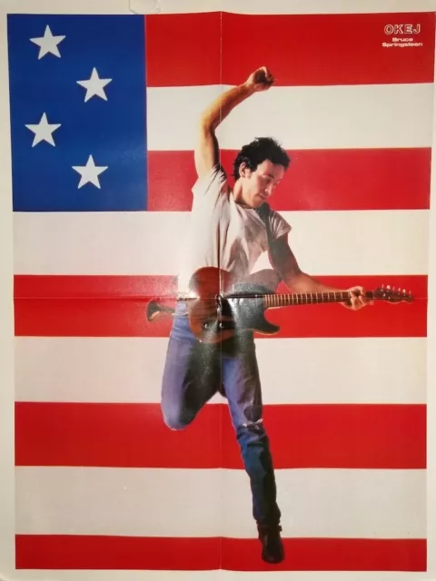 Bruce Springsteen Born in the USA Old Glory Richard Herrey Poster Sweden 1980s