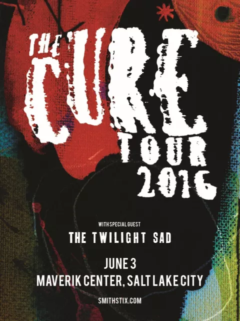 The Cure 2016 salt lake city 16" x 12" Photo Repro Concert Poster