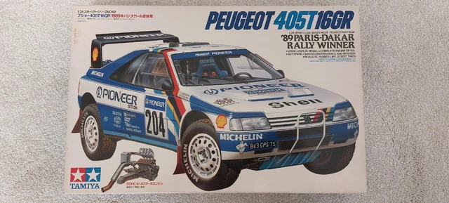 Tamiya 1/24 Peugeot 405 T16 Gr. Rallye Paris-Dakar 1989 – Kit Maquette