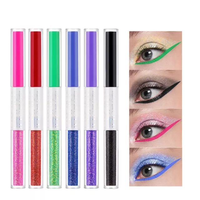2X( Colored Eyeliner Set  Eyeliner Pencil Long Lasting Eye Liner9223
