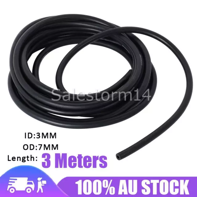 3-Meters Silicone Vacuum Hose Gas Oil Fuel Line Tube 3MM 7MM For Car Motorcycle