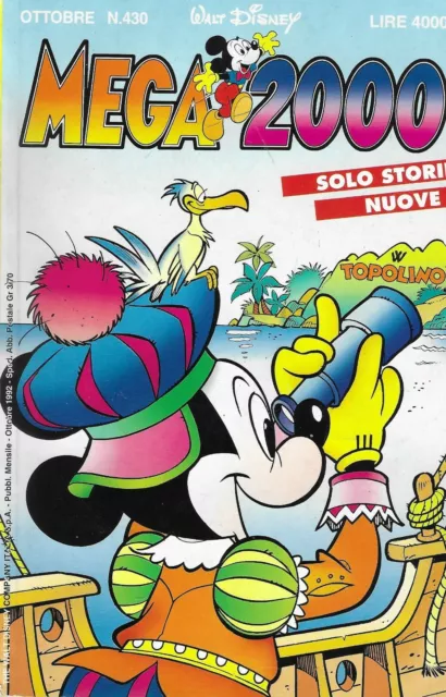 Mega 2000 n.430 ottobre 1992 - walt disney