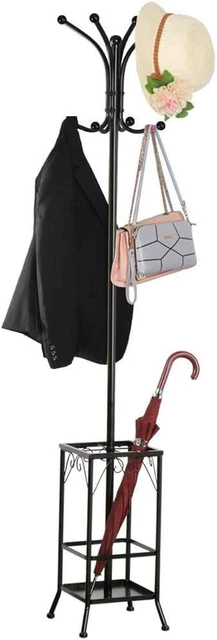Coat Rack and Umbrella Stand, Entryway Coat Rack Hat Hanger Hooks Hall Tree Stan