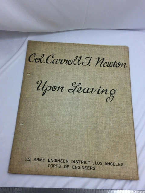 VINTAGE GOODBYE CARD Signatures Army Corp Engineers 1950s 26825 21 00 VINTAGE GOODBYE CARD Signatures Army Corp Engineers 1950s 26825 21 00
