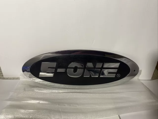 E-One Heavy Rescue NOS Fire Truck Emergency Oval Sign Name Emblem NEW Original
