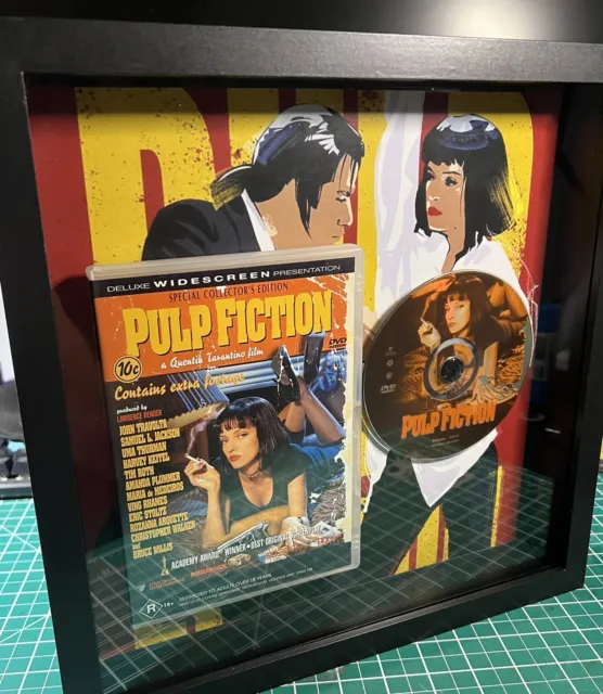 Pulp Fiction DVD in shadow box Wall Art Variant #2