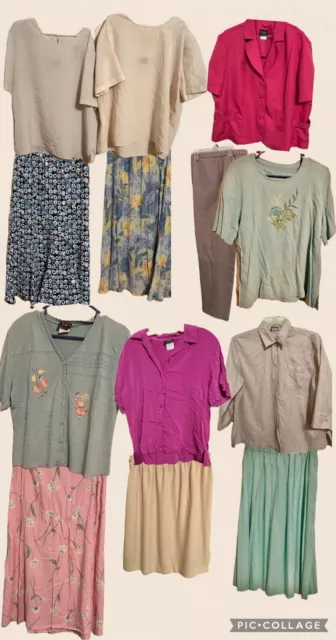 Southern Lady Women's Clothing 23 Piece Lot Size Large To 2xl Plus Size