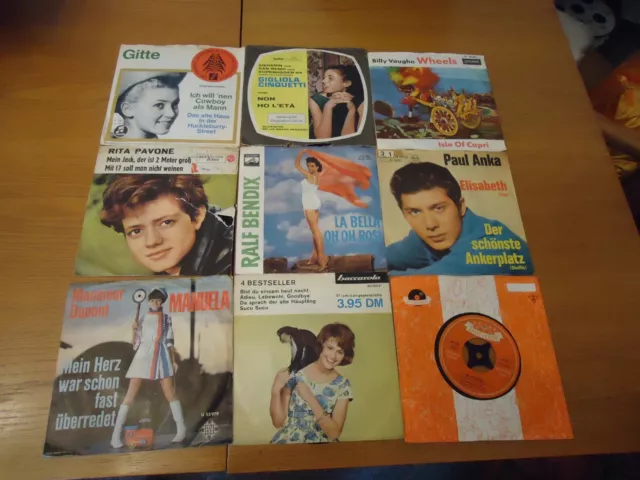 60 x Singles 7" Deutsche Sammlung 60er Oldies /Schlager / siehe Bilder. (1)