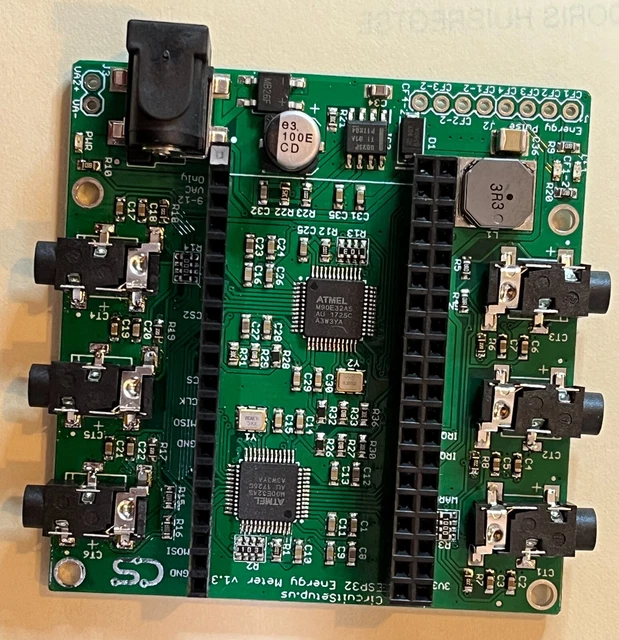 EXPANDABLE 6 CHANNEL ESP32 Energy Meter Main Board with Power Adapter ...