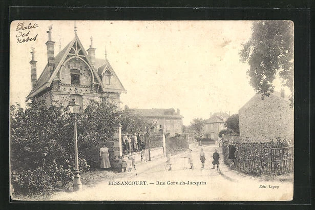 CPA Bessancourt, Rue Gervais-Jacquin 1905