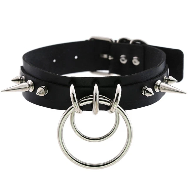 COLLIER MÉTAL PUNK Ae P Rose Or A C F ...