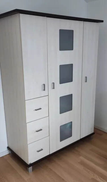 PAIDI Kinderzimmer Arne, Ahorn-Nussbaum, gepflegt, Schrank, Kommode, Regal, Bett