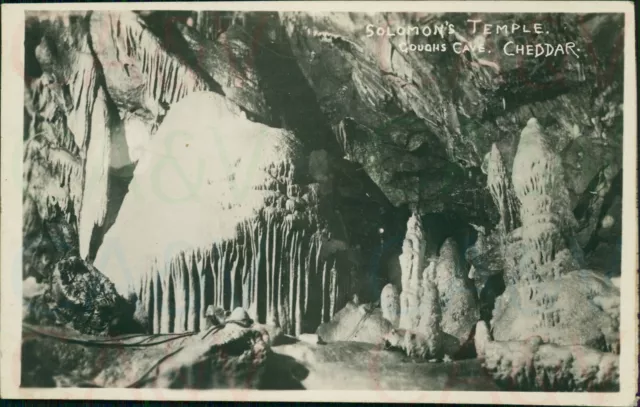 Cheddar Goughs Cave Solomon's Temple Real Photo