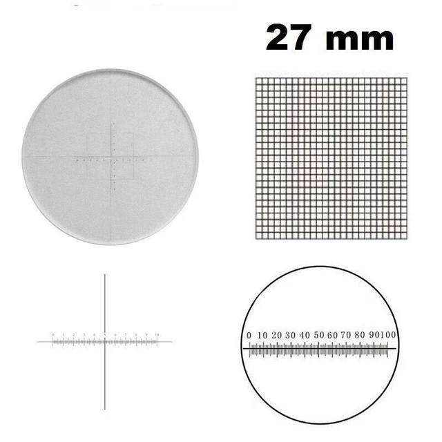 Micrometer Calibration Scale Optical Glass Reticle Durable Cross Ruler Net