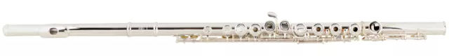 Flute Traversiere de Nickel Argent en DO Trous Fermés avec Ètui et Coffre