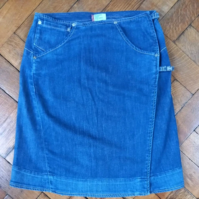 GENUINE VINTAGE FROM year 2000 Levis Twisted Jeans engineered jeans Skirt 24.00 PicClick UK