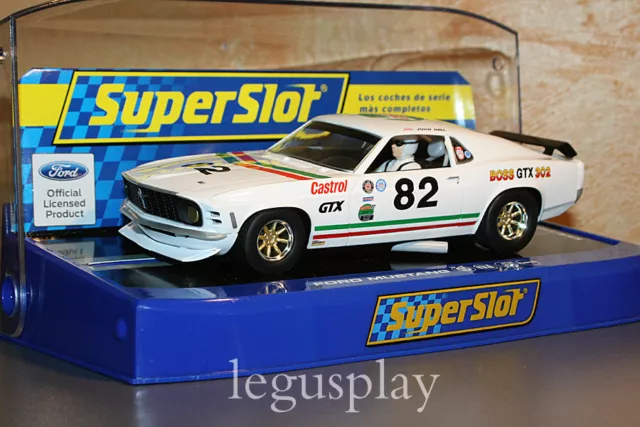 Slot scx scalextric superslot H3538 Ford MUSTANG 1969 Boss 302 GTX Nº 82 - New