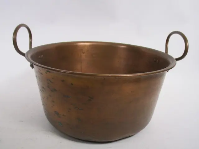 Große Kupfer Marmeladenschüssel, ca. 36,5 cm Ø   1R8777