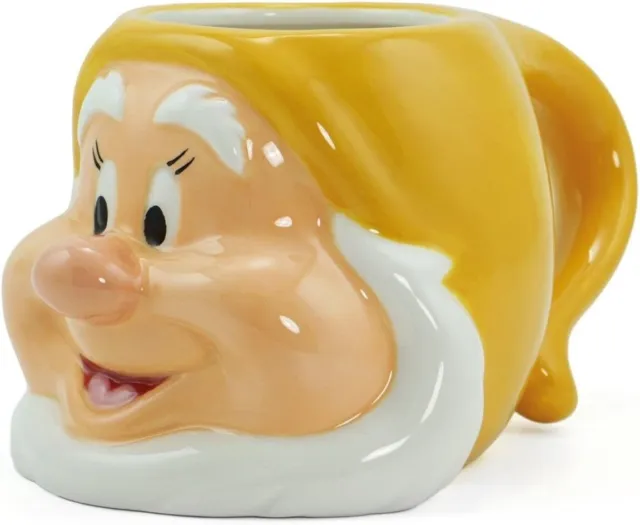 Official Disney Snow White And The 7 Dwarfs Happy 3D Coffee Mug Cup New & Boxed