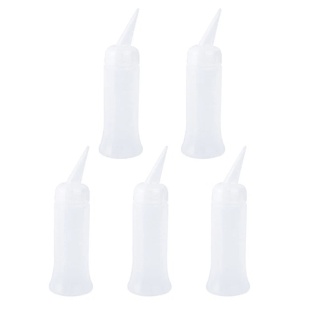 5 Pcs Honig-Squeeze-Flasche Squeeze-Flaschen Für Saucen Haar Quetschflasche