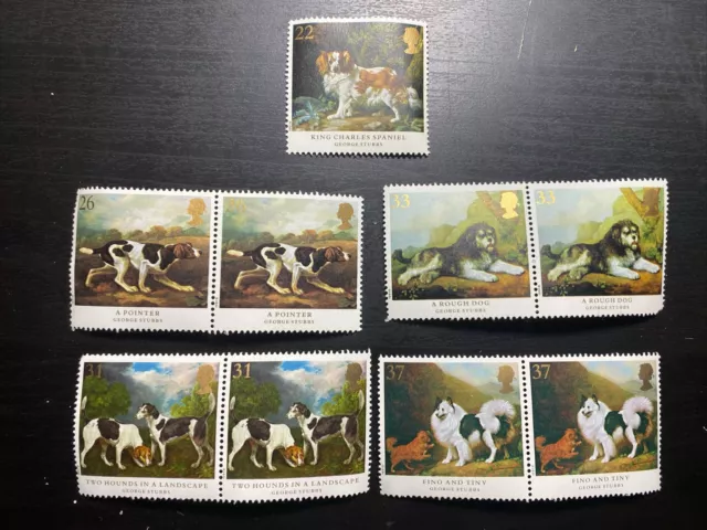 1991 GB Dogs, Fine Used Set of Stamps SG 1531-35 #147