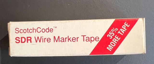 3M SDR-8 ScotchCode Wire Marker Tape Refill Roll, 10 Pack - FREE SHIPPING