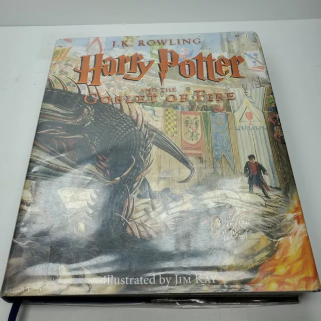 Harry Potter and the Goblet of Fire: The Illustrated Edition Binding Damage HC