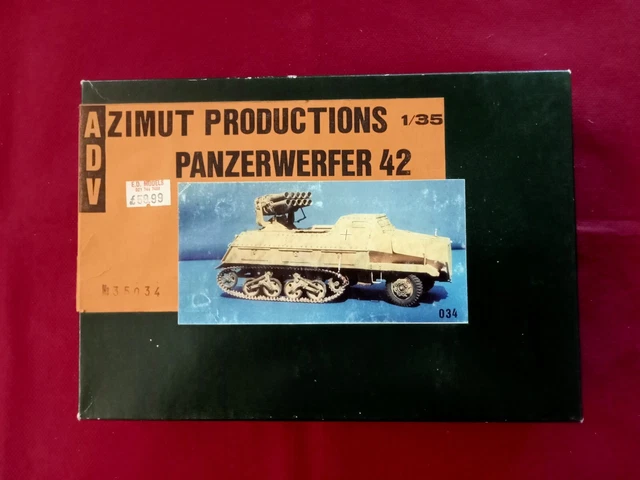Panhard Aml 60 Maquette Maquette Militaire Azimut Production ADV 1/35 Panhard AML 60 - Kit Occasion Maquette Véhicule Militaire