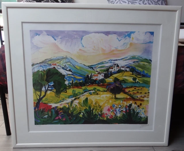 Lithographie Originale Jacques Van Der Vaeren - Signée Et Numérotée - Vintage