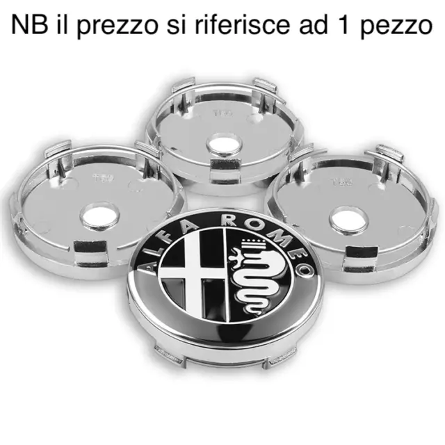Coprimozzi Per Cerchi In Lega Peugeot 60 Mm – Set Da 4, Tappi Ruota