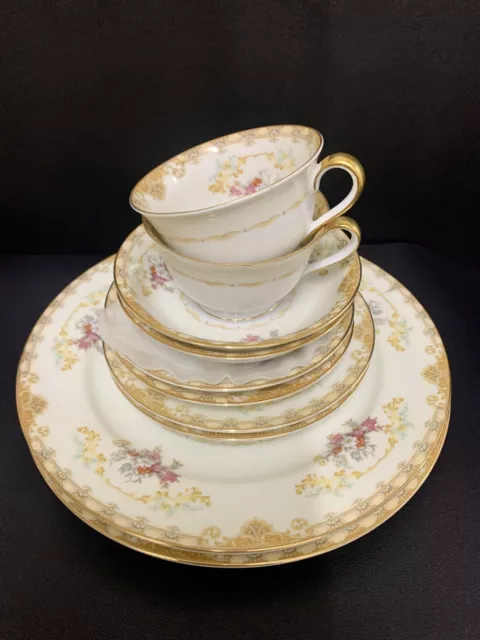 Noritake "Magnificence" Set Of Two 5 Piece Place Settings (10Pc.) - Beautiful!