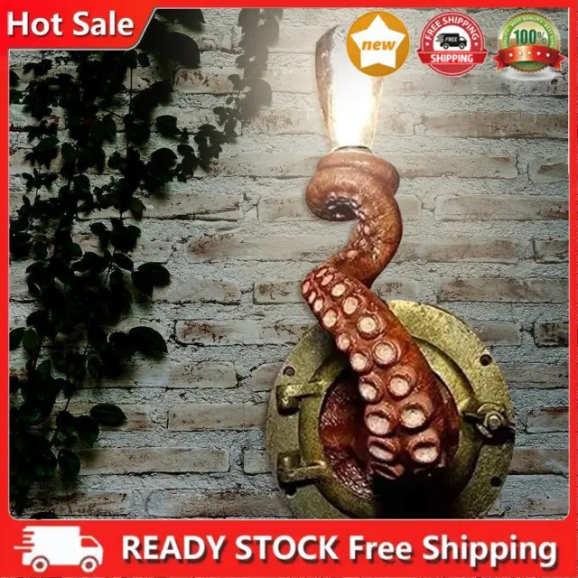 Lampada da parete Octopus mostro tentacolo attacco lampada lampadina luce arredamento casa (R