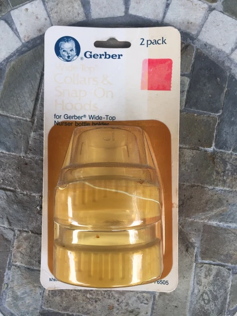 Vintage Gerber Wide Mouth Snap On White Hood & Collar NOS Vintage