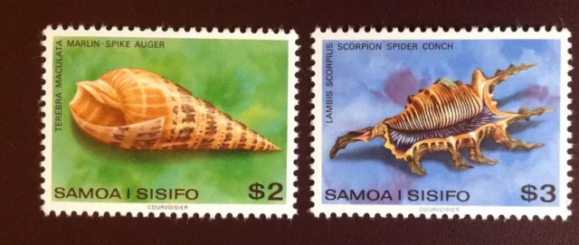 Samoa 1979 Mi 413-414 MNH Meeresschnecken Marine snails