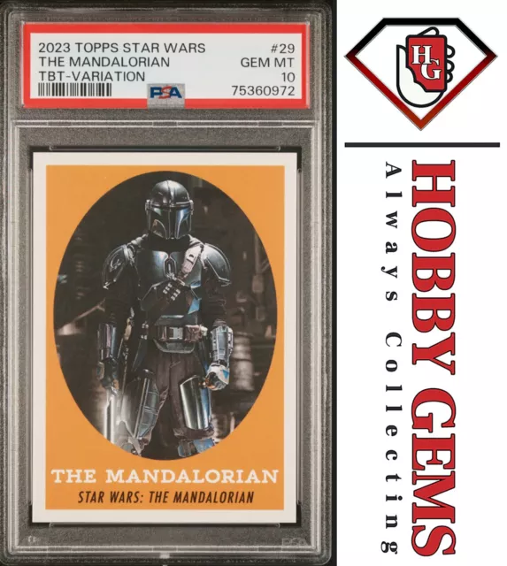 MANDALORIAN PSA 10 2023 Topps Star Wars Throwback Thursday Image Variation #29