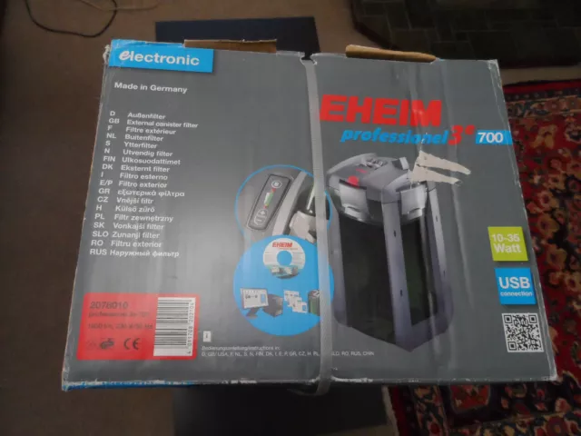 EHEIM PROFESSIONAL 3e 700 externer Fischtankfilter brandneu in verpackung schnäppchen frisch & marine