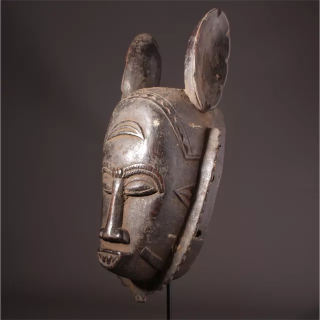 12707 Old Baule Mask Ivory Coast 3